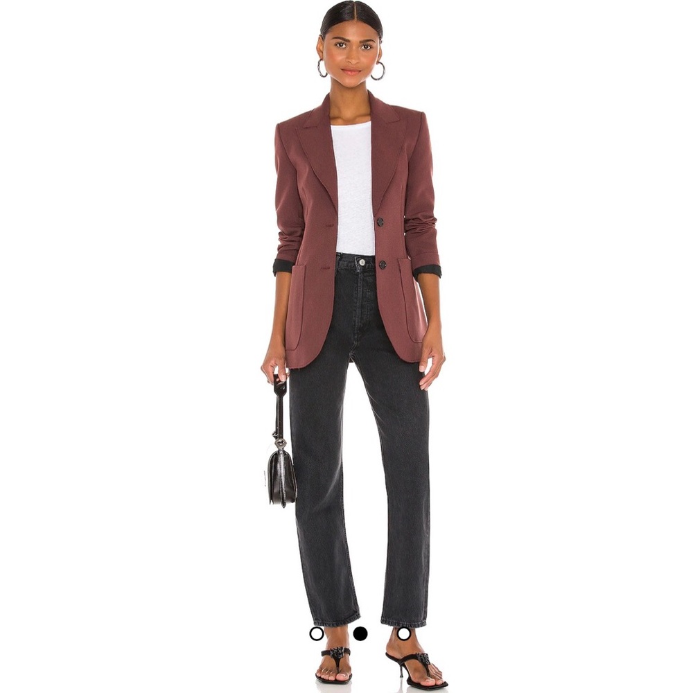 Agolde 90s Pinch Waist Button Fly Jeans in Black Tea Size 23